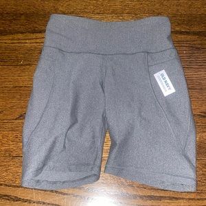 Gray biker shorts